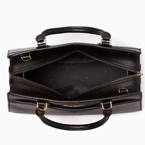 KATE SPADE Madison Saffiano Leather
(NWT
Medium Satchel BLACK COLOR - Picture 5 of 16